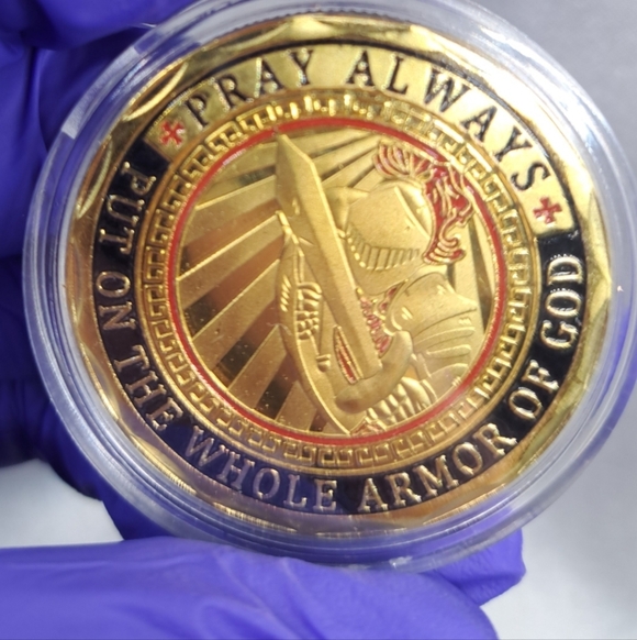 Other - Golden SEALED Armor of God Coin
